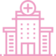 Icono de edificio hospitalario para atención intrahospitalaria